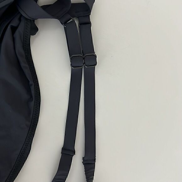 NWT Good American Shapelifter Sporty Grommet Bikini Tank Top in Black Size 8=5XL - Picture 5 of 7